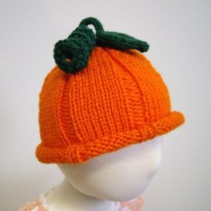 Li'l Pumpkin' Head Baby Hat - Newborn - 6 Months